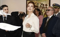 Foto's: Lalla Salma in Doha voor wereldtop