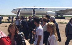Boeing Turkish Airlines maakt noodlanding in Marokko door bombriefje
