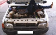 Migrant in motor gevonden in Sebta