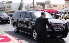 Lijfwachten Mohammed VI in actie