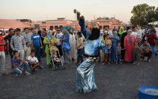 Said, danseres op het Djemaa El Fna plein in Marrakech