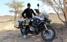 Marokkaanse motorrijder toert door Europa voor goed doel