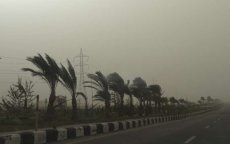 Zandstorm en overstromingen in Marrakech