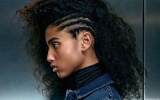 Imaan Hammam in campagne Calvin Klein