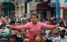 Duizenden op straat voor Palestina in Marokko