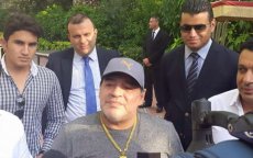 Eerste beelden Maradona in Marokko
