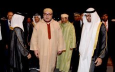 Beelden Koning Mohammed VI in de Verenigde Arabische Emiraten