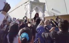 Haifa Wehbe in Amaria gedragen bij aankomst in Marokko (video)
