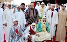 Koning Mohammed VI met 'Tbourida' verwelkomd in Abu Dhabi (video)