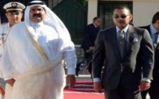 Emir Qatar Sjeik Hamad bin Khalifa in Marokko 