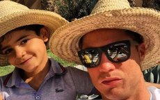 Foto's: Cristiano Ronaldo met zijn zoon in Marrakech