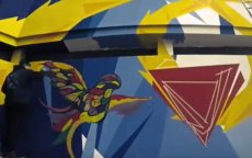 Technopark Tanger krijgt kleurrijke muurgraffiti (video)