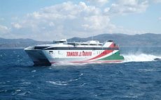Geen boten tussen Spanje en Tanger door wind