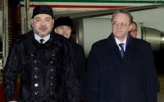 Koning Mohammed VI in Rusland aangekomen