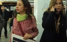 Toespraak Marokkaanse minister door vrouwenactivisten verstoord (video)