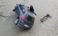 Marokkaanse held redt man na crash met auto in rivier (video)