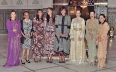 Foto's: ftour Michelle Obama en Marokkaanse prinsessen