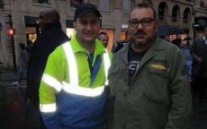 Bewondering om foto Koning Mohammed VI met vuilnisman