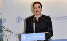 Lalla Hasna in Rome voor bijeenkomst FAO (foto's) 