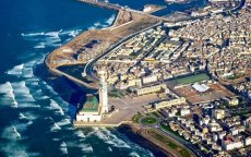 Casablanca vanuit de lucht gezien (video)