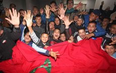 Marokkanen door het dolle heen na overwinning Atlas Leeuwen (video)