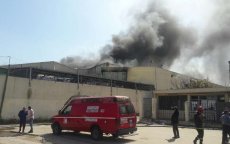 Fabriek Richbond in Casablanca door brand verwoest (foto's)