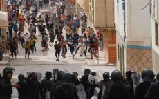 Veertigtal agenten gewond tijdens demonstratie in Al Hoceima (foto's)
