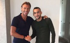 Ontmoeting Ziyech en Renard succes (foto's)