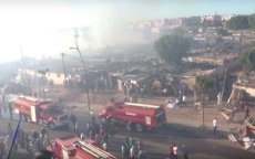 Brand verwoest groot deel markt in Salé (video)