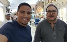 Foto's: Koning Mohammed VI met Marokkanen in Qatar