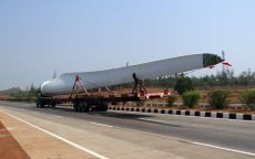 Eerste "made in Morocco" windmolenblad klaar