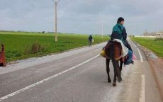 Japanner trekt door Marokko op rug ezel (foto's)