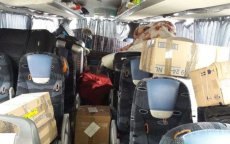 Overladen Marokkaanse bus tegengehouden in Frankrijk, 4200 euro boete
