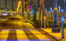 Verlichte zebrapaden maakt oversteken veiliger in Tanger (foto)