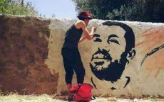 Arrestatie voor schilderen portret Zefzafi (foto)