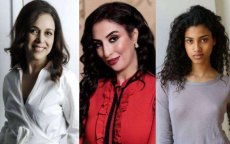 Drie Marokkaanse vrouwen bij beste mode vertegenwoordigers in de wereld