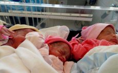 Marokko: drieling geboren in Settat (foto's)
