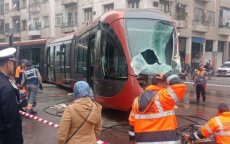 Ongeval tram en vrachtwagen in Casablanca live gefilmd (video)