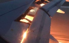 Motor toestel tussen Schiphol en Nador vliegt in brand