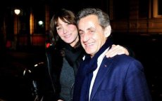 Voormalige Franse president en vrouw in Marrakech