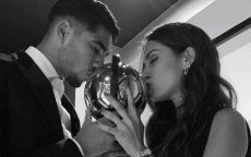 Achraf Hakimi met Hiba Abouk op CAF Awards (video)