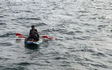 Marokkanen met kayak naar Spanje