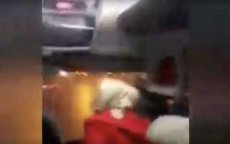Passagiers bus staan doodsangsten uit door hooligans in Rabat (video)