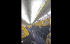 Paniek in toestel Ryanair Oujda-Brussel (video)