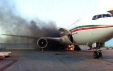 Toestel Royal Air Maroc vliegt in brand tijdens vlucht