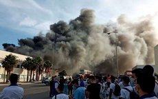 Grote brand in fabriek Tanger Free Zone