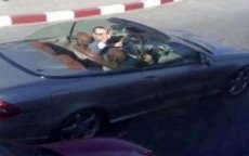 Mohammed VI met cabrio in Khouribga 