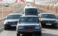 Auto's Koning Mohammed VI in Al Hoceima