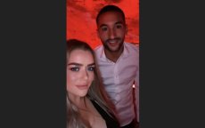 Hakim Ziyech met Brits topmodel op de foto