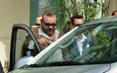Koning Mohammed VI gespot bij strand Rabat